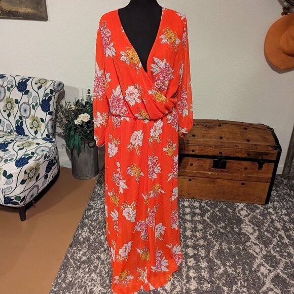 New Look Long Sleeve Dress- Size 1X - Picture 1 of 4